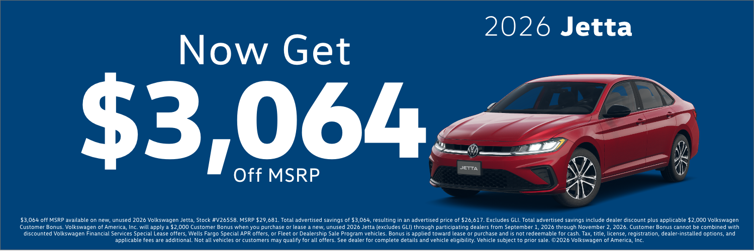 26 Jetta 3.49% APR
