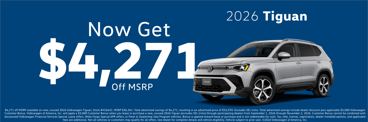 2026 Tiguan Offer