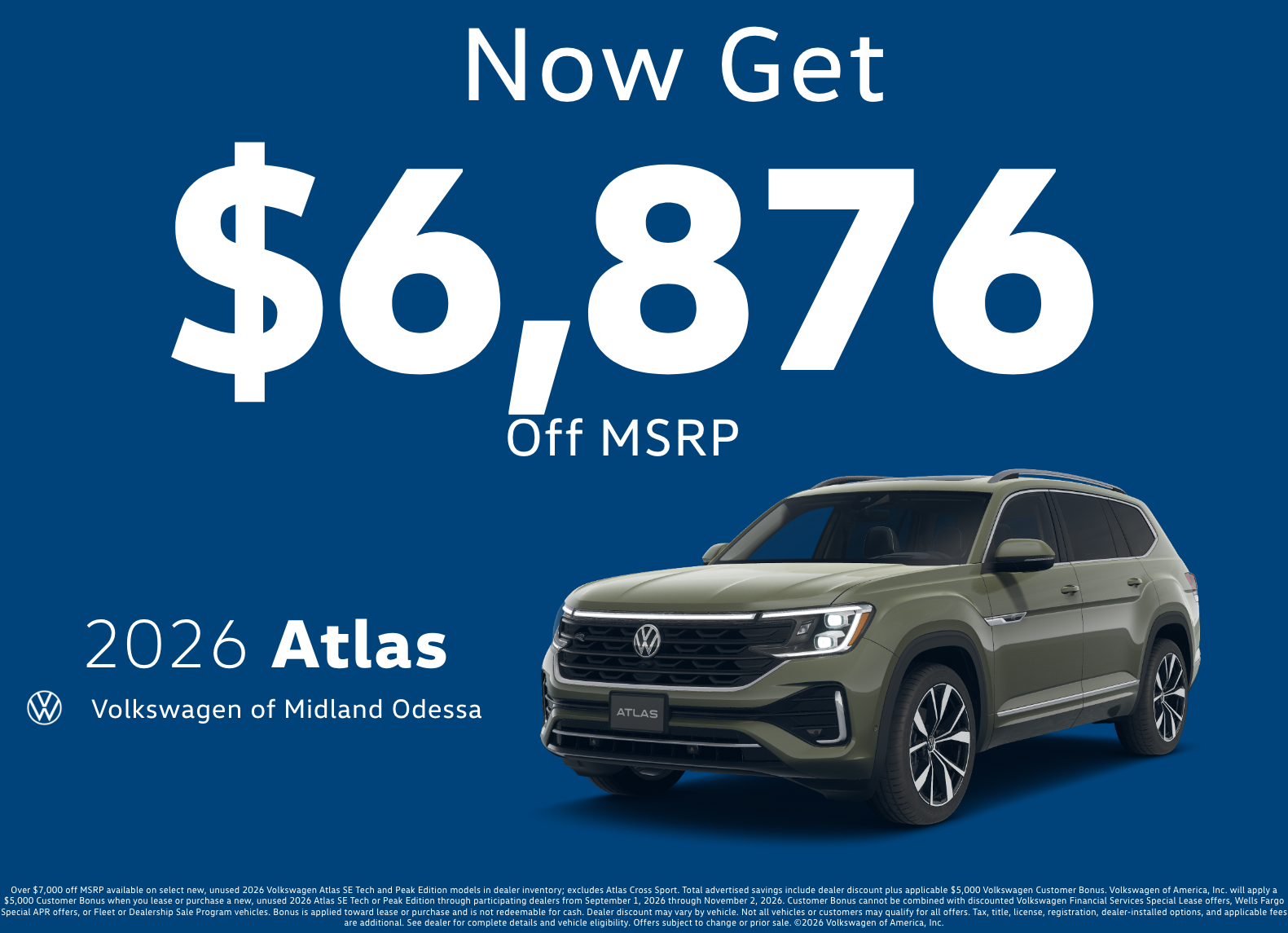 2026 Volkswagen Atlas Special